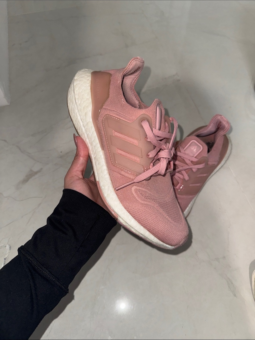 adidas Women's Pink Ultraboost Athletic Running Shoes